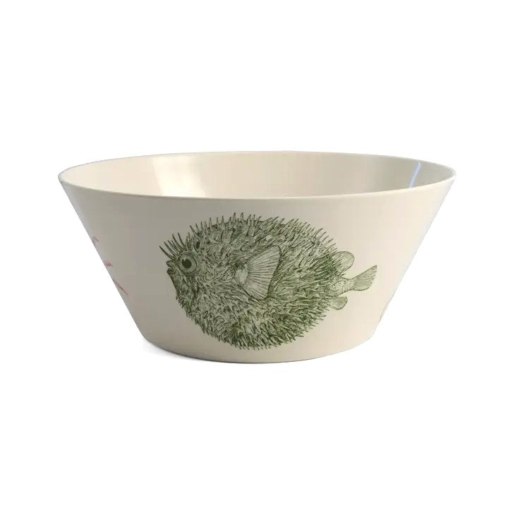 Deep Sea Life Melamine Individual Soup/Cereal Bowls Set - Nautical Luxuries