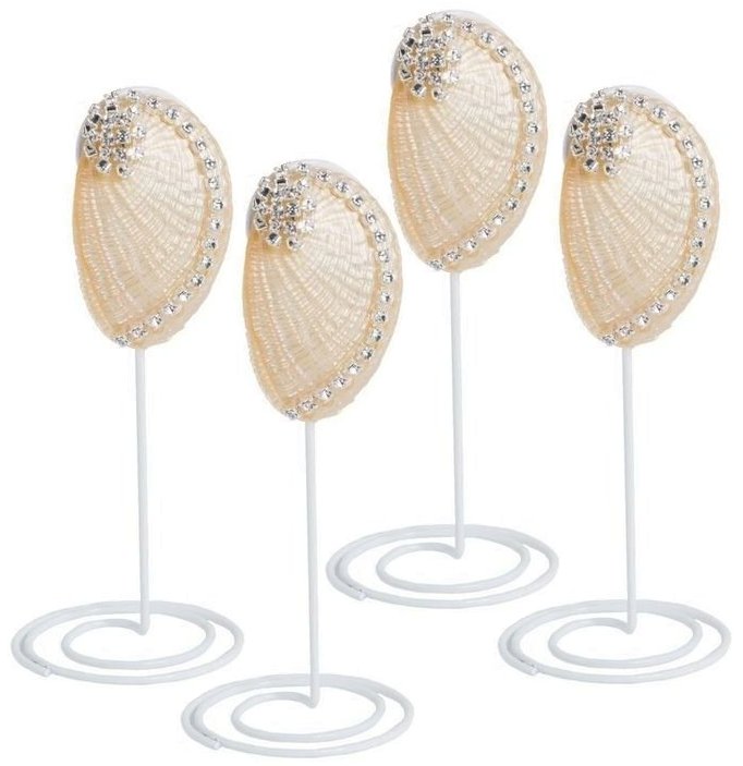 Neptune's Jewels Crystal Shell Placecard Holder Sets - Nautical Luxuries