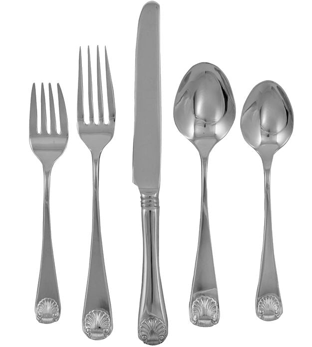 Continental Shell Stainless Flatware - Nautical Luxuries