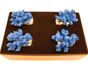 Exotic Coral Napkin Ring  Sets - Nautical Luxuries
