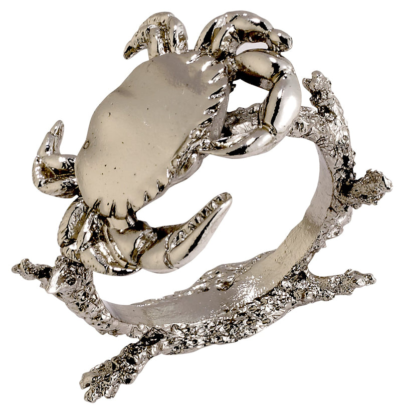 Coastal Crabfest Napkin Ring Set Nautical Luxuries