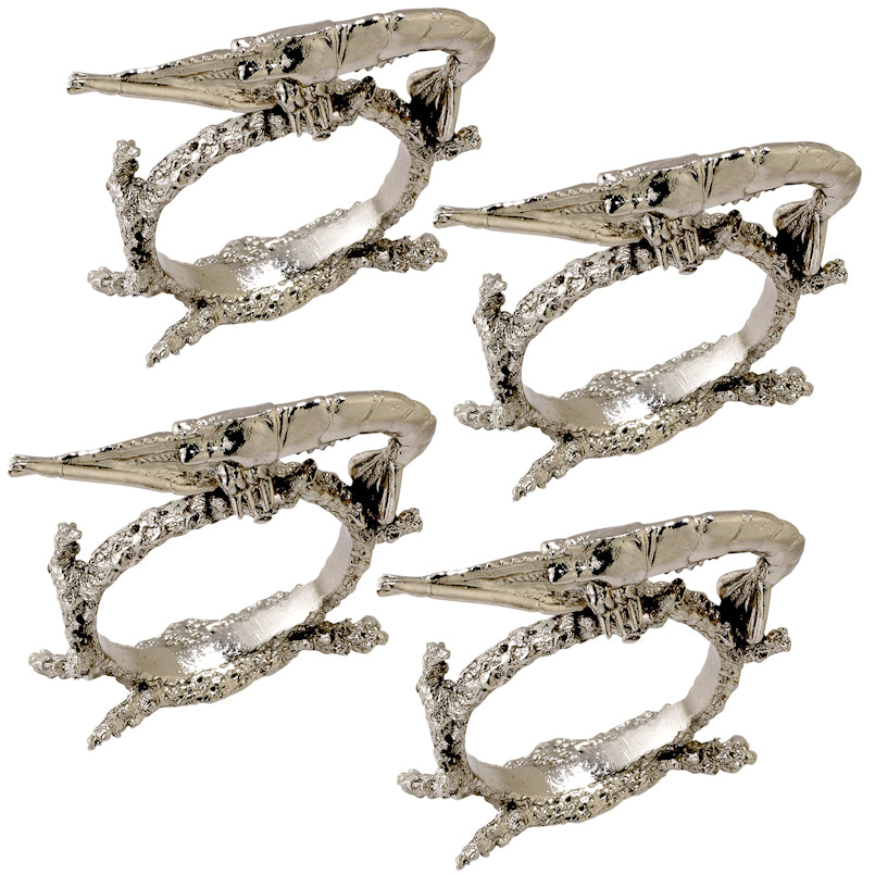 Coastal Shrimpfest Napkin Ring Set - Nautical Luxuries