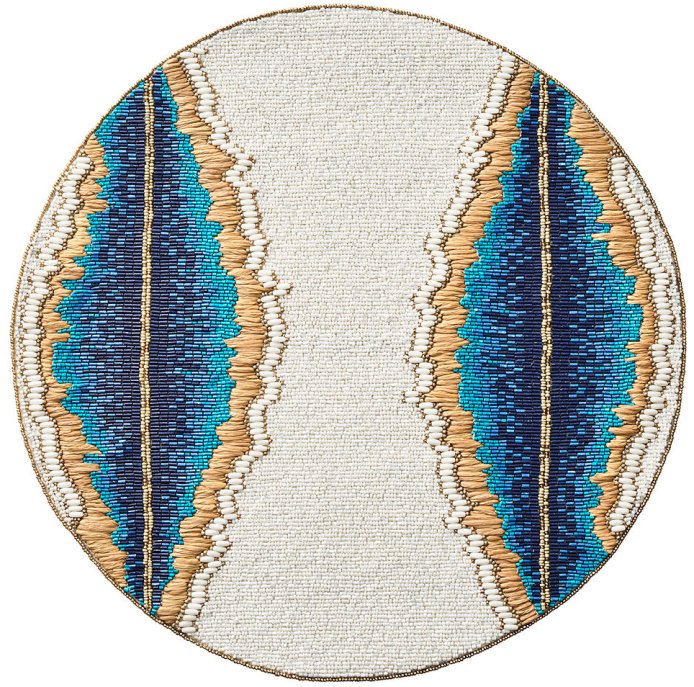 Polynesian Horizon Beaded Placemat Set - Nautical Luxuries