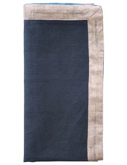 Silver Moon Ombre Linen Napkin Set - Nautical Luxuries