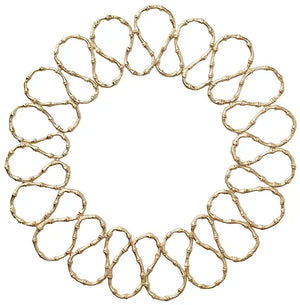 Tropical Bamboo Gilded Charger Set - Nautical Luxuries