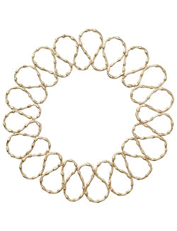 Tropical Bamboo Gilded Charger Set - Nautical Luxuries