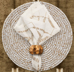 Shoreline Mini-Shells Beaded Placemat Set - Nautical Luxuries