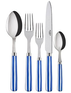 Cabana Stripe Beach Collection Flatware Set - Nautical Luxuries