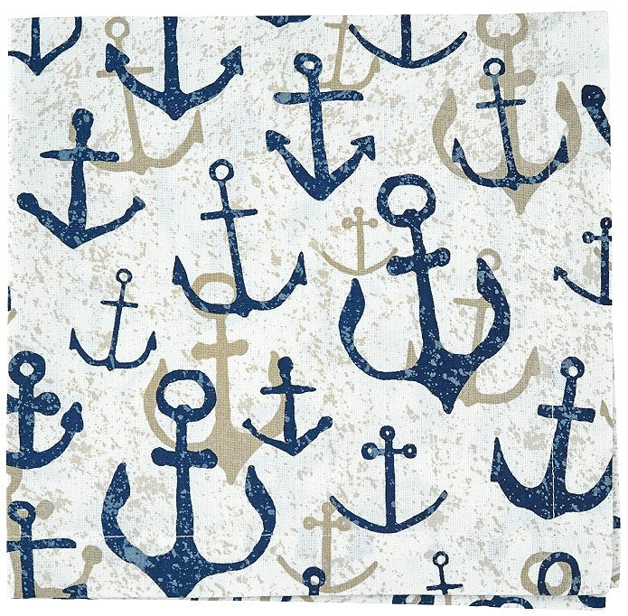 Rustic Anchors Table Linens - Nautical Luxuries