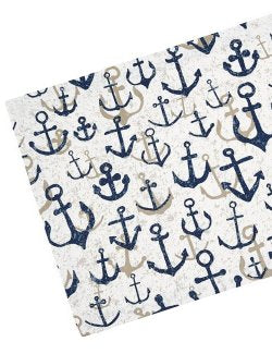 Rustic Anchors Table Linens - Nautical Luxuries
