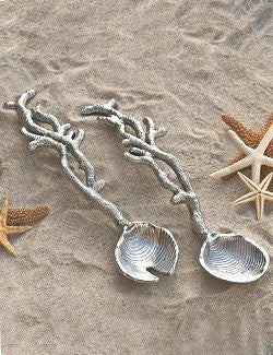 Ocean Coral Aluminum Server Set - Nautical Luxuries