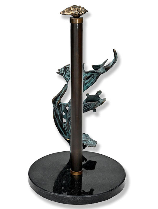 Ocean Reef Brass Paper Towel Holder - Nautical Luxuries