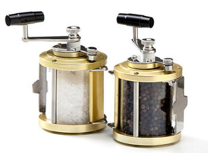 Deep Sea Fishing Reel Salt & Pepper Grinder Set - Nautical Luxuries