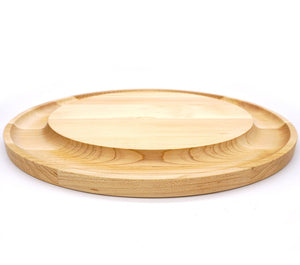 Entertaining In-The-Round Maple Wood Serving Boards - Nautical Luxuries