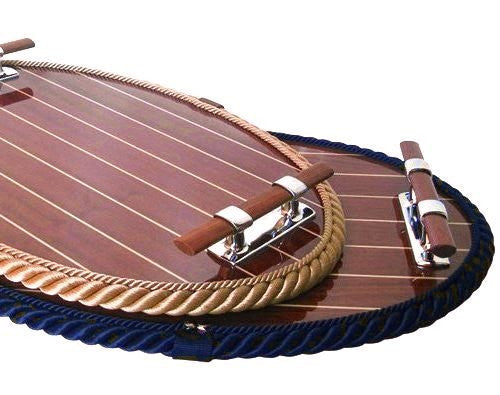 Cleat Handled Cabinsole Deck Tray - Nautical Luxuries