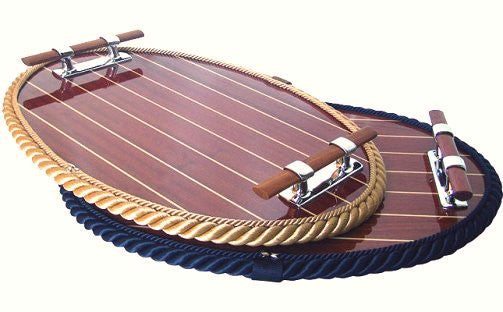 Cleat Handled Cabinsole Deck Tray - Nautical Luxuries