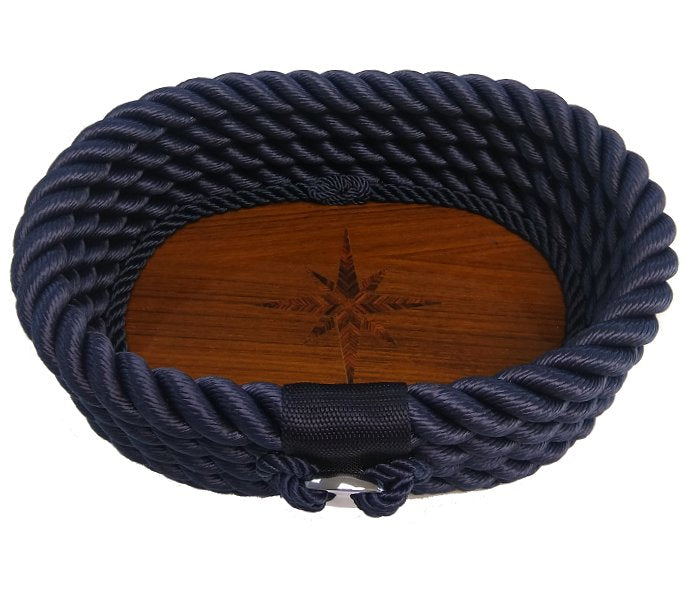 Italian Coiled Rope Catch-All Holder - Nautical Luxuries