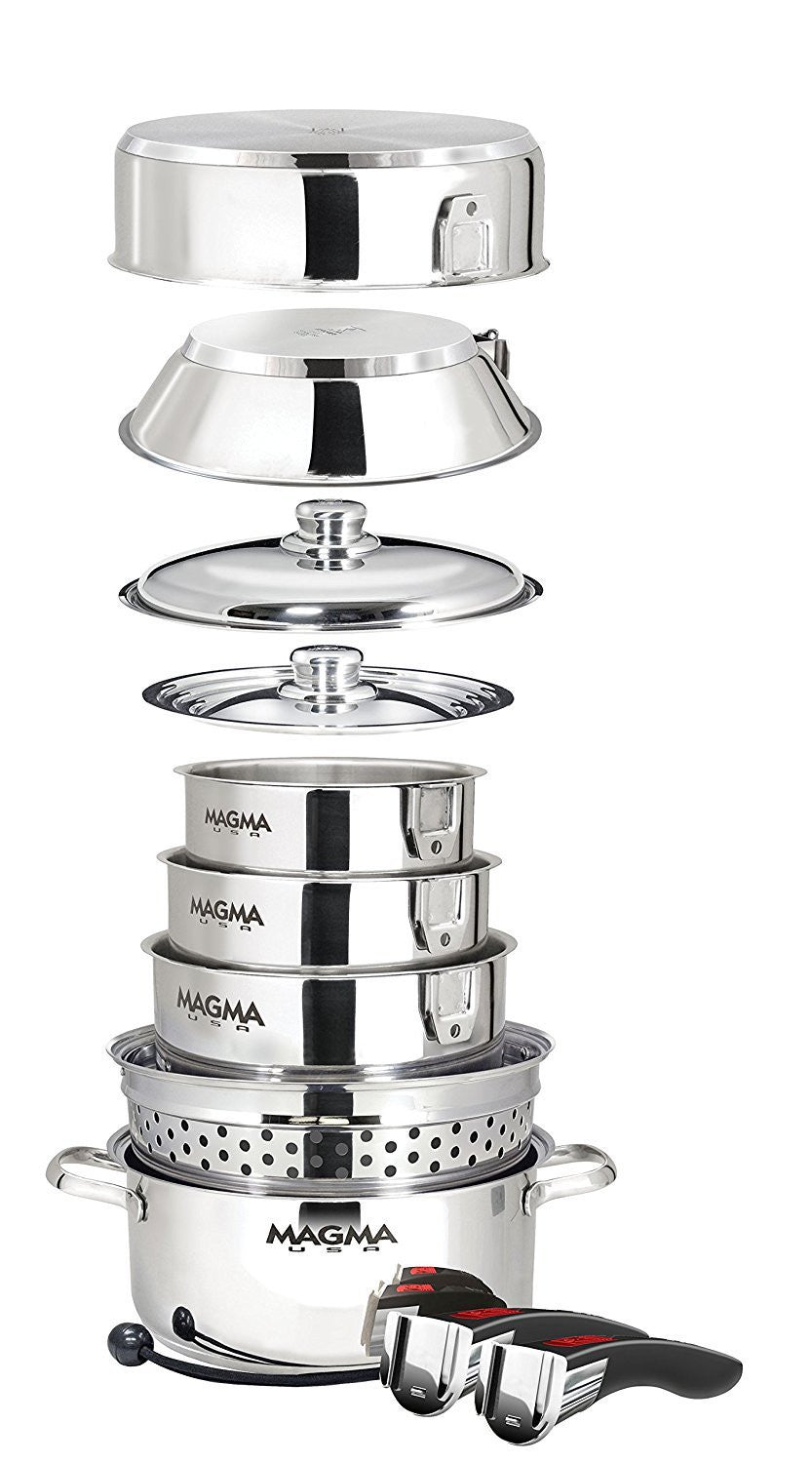 Pro-Style Space-Saver Boat 12-Pc. Cookware Set - Nautical Luxuries