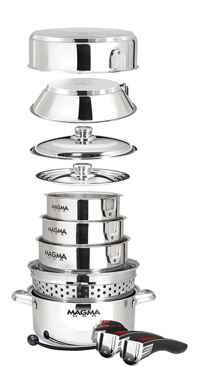 Pro-Style Space-Saver Boat 12-Pc. Cookware Set - Nautical Luxuries