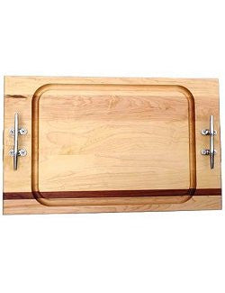 Cleat Handle Solid Mahogany & Maple Banquet Carvery Boards - Nautical Luxuries