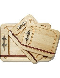 Cleat Handle Mahogany & Maple Serving Boards - Nautical Luxuries