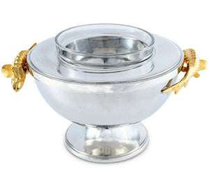 Golden Sturgeon Caviar Server - Nautical Luxuries