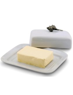 Seashell Stoneware Gourmet Butter Dish - Nautical Luxuries
