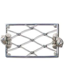 Fisherman's Catch Glass Centerpiece Serving Plate - Nautical Luxuries