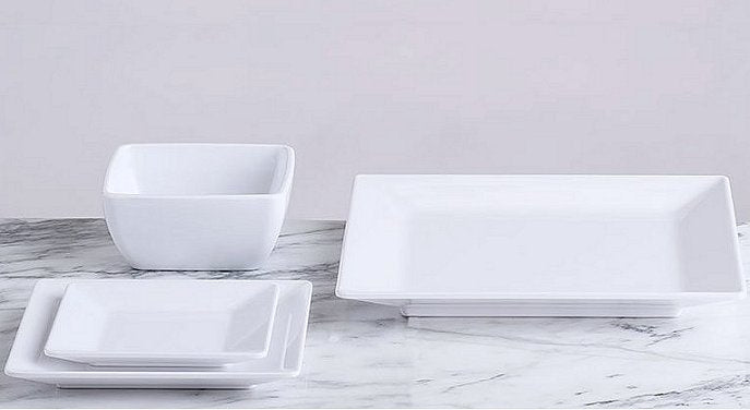 Moda Square Luxury Melamine Dinnerware - Nautical Luxuries