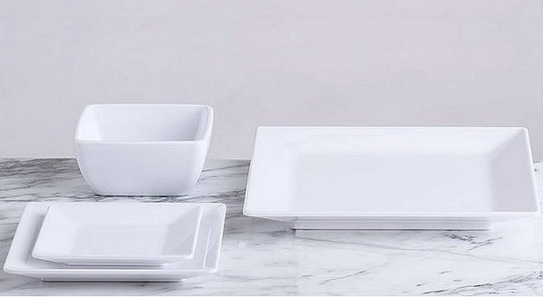 White square melamine plates online