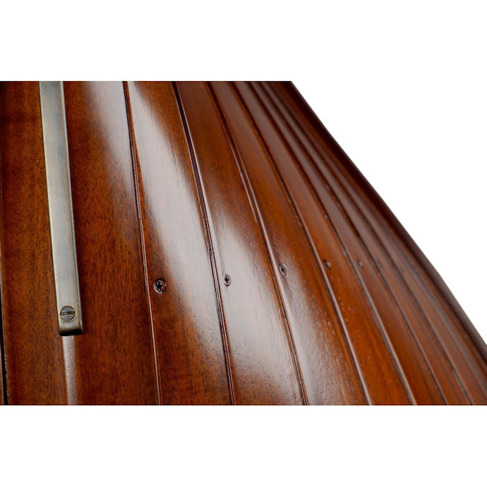 Solid Wood Working Dinghy Bookshelf - Nautical Luxuries