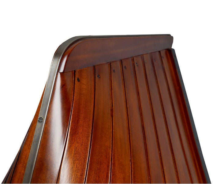 Solid Wood Working Dinghy Bookshelf - Nautical Luxuries