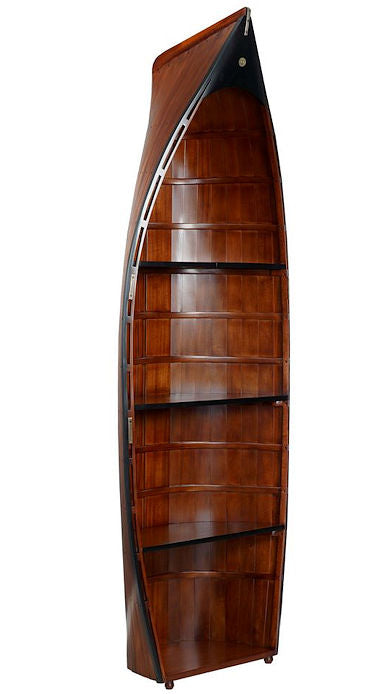 Solid Wood Working Dinghy Bookshelf - Nautical Luxuries
