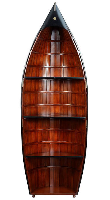 Solid Wood Working Dinghy Bookshelf - Nautical Luxuries