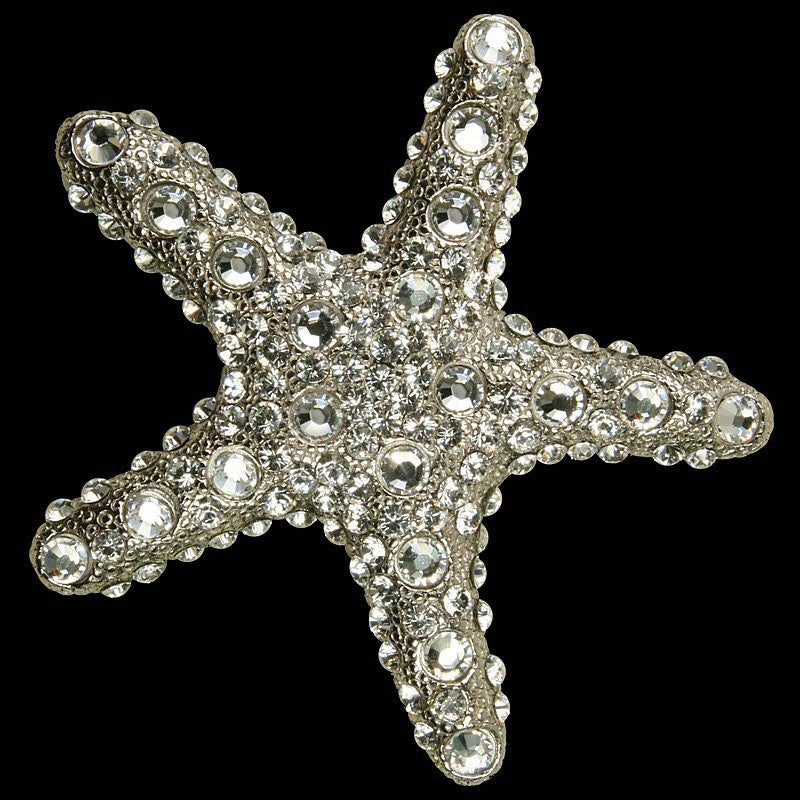 Swarovski Crystals Metal Starfish Decor Sets - Nautical Luxuries