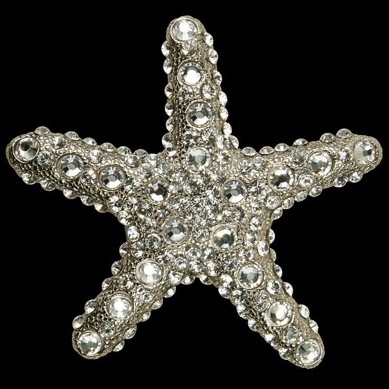 Swarovski Crystals Metal Starfish Decor Sets - Nautical Luxuries
