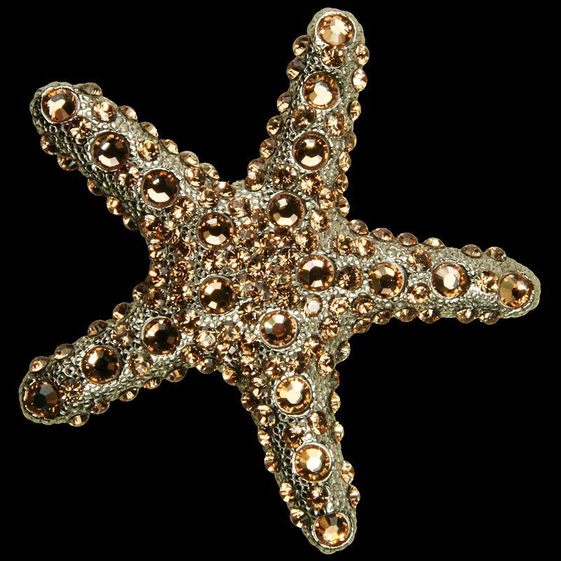 Swarovski Crystals Metal Starfish Decor Sets - Nautical Luxuries