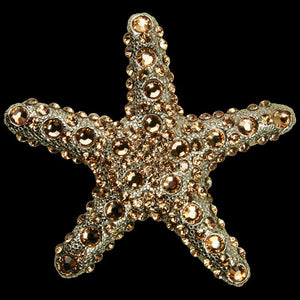 Swarovski Crystals Metal Starfish Decor Sets - Nautical Luxuries
