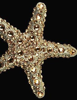 Swarovski Crystals Metal Starfish Decor Sets - Nautical Luxuries