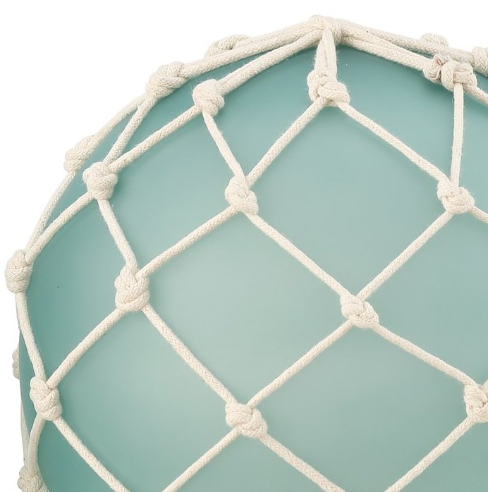 Large Frosted Glass Knotted Float Set - Nautical Luxuries