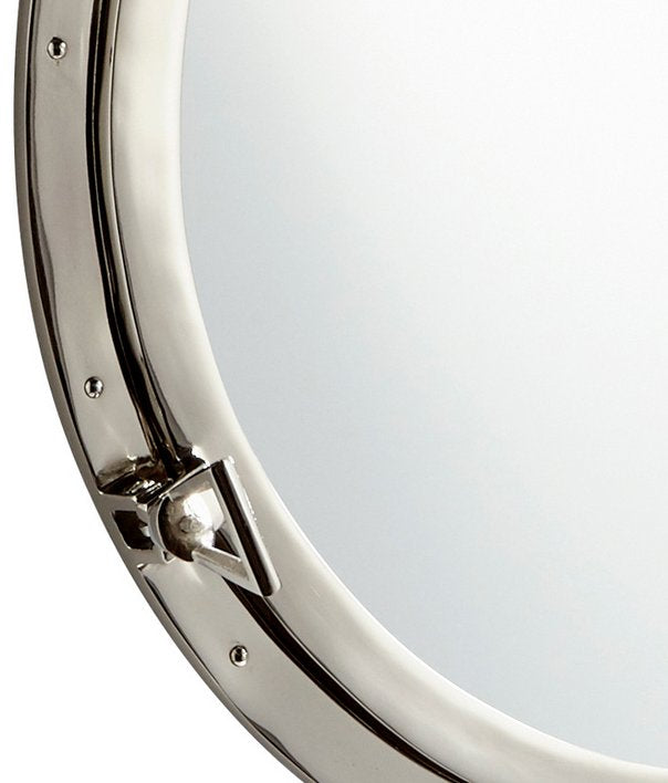 Steamship Era Riveted Porthole Mirror - Nautical Luxuries