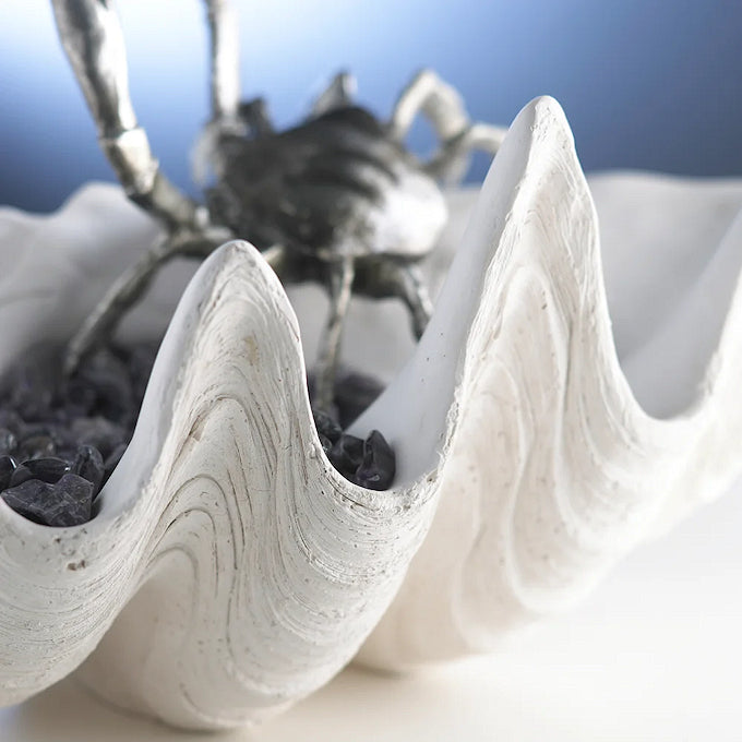 Giant Clamshell Centerpiece - Nautical Luxuries