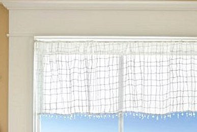 Sea Splash Netting Sheer Curtains - Nautical Luxuries