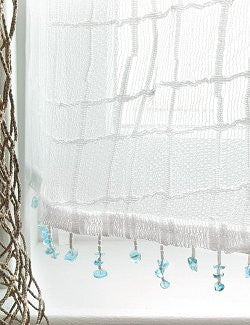Sea Splash Netting Sheer Curtains - Nautical Luxuries