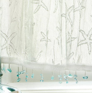 Sea Splash Starfish Sheer Curtains - Nautical Luxuries