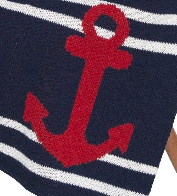 Nautical Stripe Eco-Conscious Baby Throw - Nautical Luxuries