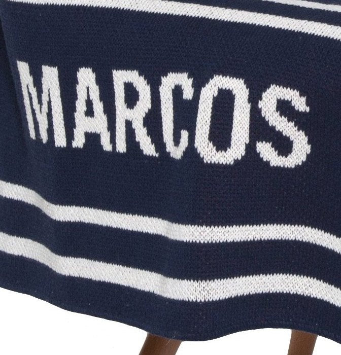 Nautical Stripe Eco-Conscious Baby Throw - Nautical Luxuries
