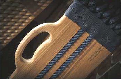Italian Yachtsman's Cross-Hatch Shoe Basket - Nautical Luxuries