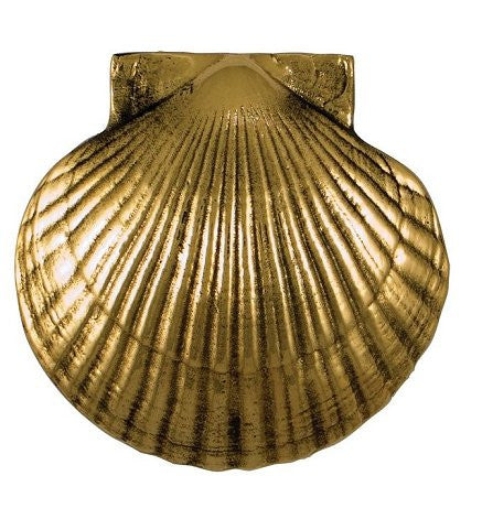 Beach Cottage Scallop Shell Door Knocker - Nautical Luxuries