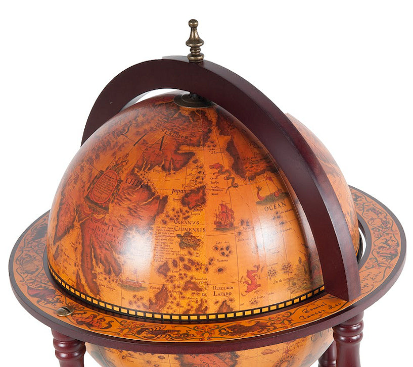 Old World Globe Chess Set - Nautical Luxuries